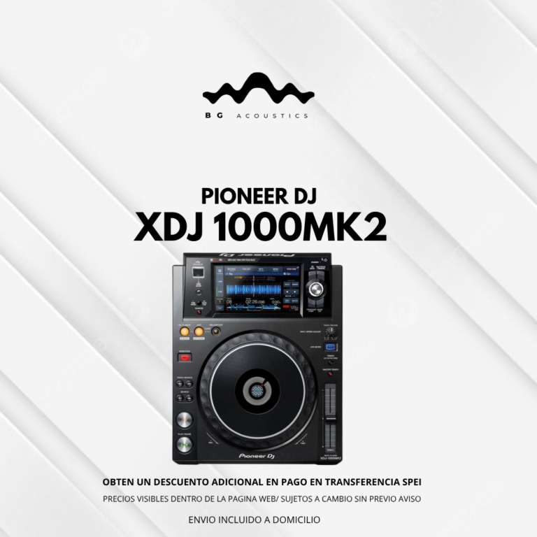 Pioneer DJ XDJ-1000MK2 - BG Acoustics | Equipos Profesionales de Audio