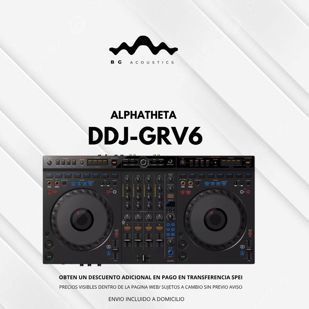 AlphaTheta DDJ-GRV6 controlador para DJ de 4 canales - BG