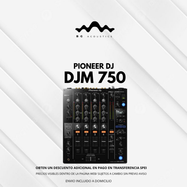 Pioneer DJ DJM 750MK2 DJ mixer de 4 canales