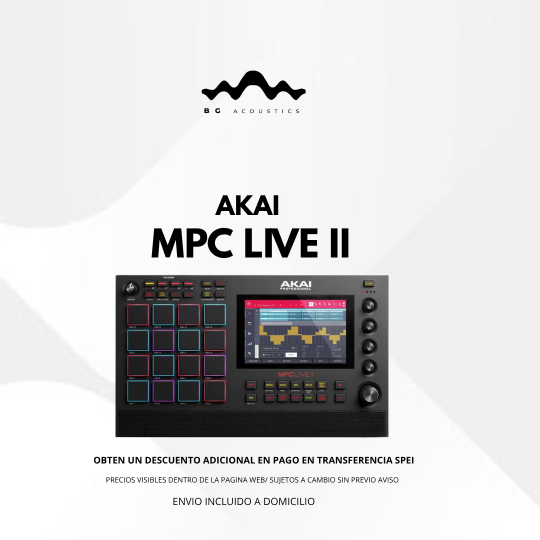 Akai MPC LIVE II controlador midi - BG Acoustics | Equipos
