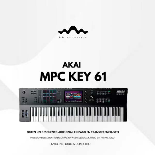 Akai MPC Key 61 Sintetizador de 61 teclas