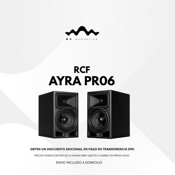 RCF AYRA PRO6 monitores de audio de 6" (el par)