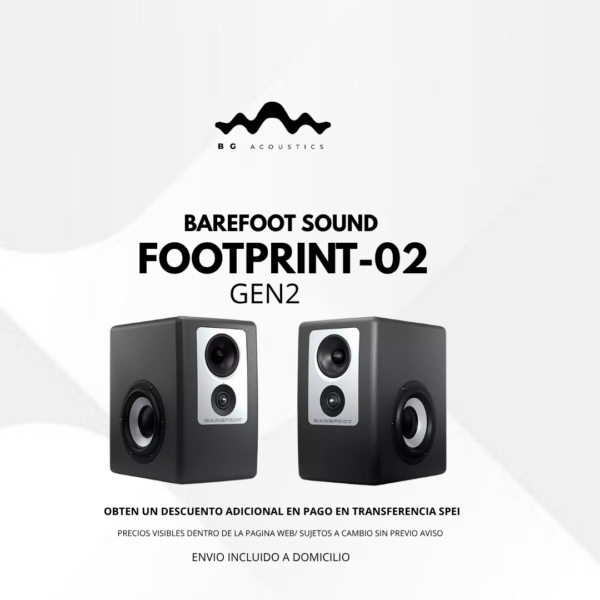 Barefoot Sound FOOTPRINT-02 GEN 2 monitores de produccion de 6.5" (el par)